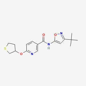 N-(3-(tert-butyl)isoxazol-5-yl)-6-((tetrahydrothiophen-3-yl)oxy)nicotinamide