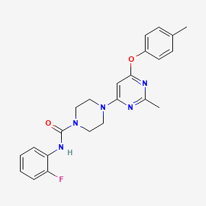N-(2-fluorophenyl)-4-(2-methyl-6-(p-tolyloxy)pyrimidin-4-yl)piperazine-1-carboxamide