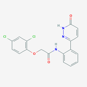 2-(2,4-dichlorophenoxy)-N-(2-(6-oxo-1,6-dihydropyridazin-3-yl)phenyl)acetamide