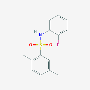 molecular formula C14H14FNO2S B2843975 N-(2-fluorophenyl)-2,5-dimethylbenzenesulfonamide CAS No. 690962-13-1