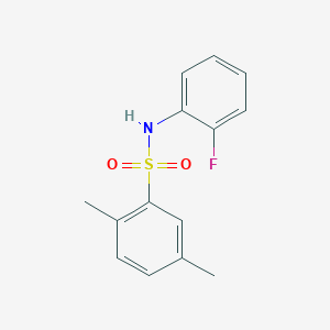 N-(2-fluorophenyl)-2,5-dimethylbenzenesulfonamide