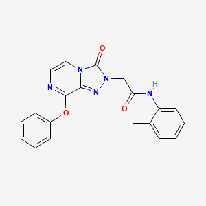 2-(3-oxo-8-phenoxy-[1,2,4]triazolo[4,3-a]pyrazin-2(3H)-yl)-N-(o-tolyl)acetamide