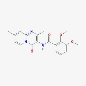 molecular formula C19H19N3O4 B2843982 N-(2,8-dimethyl-4-oxo-4H-pyrido[1,2-a]pyrimidin-3-yl)-2,3-dimethoxybenzamide CAS No. 897616-81-8