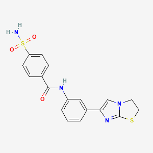 N-(3-(2,3-dihydroimidazo[2,1-b]thiazol-6-yl)phenyl)-4-sulfamoylbenzamide