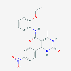 N-(2-ethoxyphenyl)-6-methyl-4-(4-nitrophenyl)-2-oxo-1,2,3,4-tetrahydropyrimidine-5-carboxamide