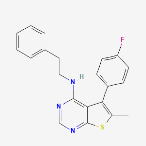5-(4-fluorophenyl)-6-methyl-N-phenethylthieno[2,3-d]pyrimidin-4-amine