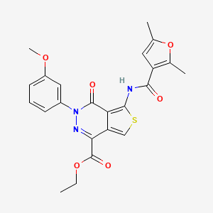 Ethyl 5-(2,5-dimethylfuran-3-carboxamido)-3-(3-methoxyphenyl)-4-oxo-3,4-dihydrothieno[3,4-d]pyridazine-1-carboxylate
