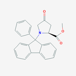 Methyl (2S)-4-oxo-1-(9-phenylfluoren-9-yl)pyrrolidine-2-carboxylate