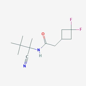molecular formula C13H20F2N2O B2844004 N-(2-Cyano-3,3-dimethylbutan-2-yl)-2-(3,3-difluorocyclobutyl)acetamide CAS No. 2185662-93-3