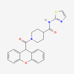molecular formula C23H21N3O3S B2844016 N-(1,3-thiazol-2-yl)-1-(9H-xanthene-9-carbonyl)piperidine-4-carboxamide CAS No. 1206986-86-8