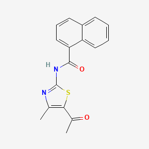 N-(5-acetyl-4-methyl-1,3-thiazol-2-yl)naphthalene-1-carboxamide