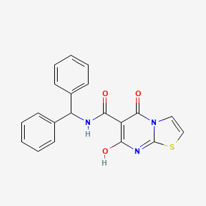 molecular formula C20H15N3O3S B2844091 N-benzhydryl-7-hydroxy-5-oxo-5H-thiazolo[3,2-a]pyrimidine-6-carboxamide CAS No. 903307-82-4
