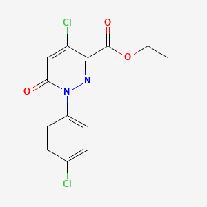 Ethyl 4-chloro-1-(4-chlorophenyl)-6-oxo-1,6-dihydro-3-pyridazinecarboxylate