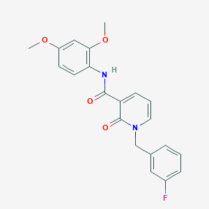 N-(2,4-dimethoxyphenyl)-1-(3-fluorobenzyl)-2-oxo-1,2-dihydropyridine-3-carboxamide