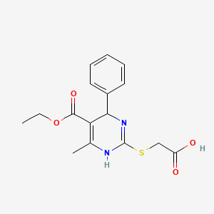 {[5-(Ethoxycarbonyl)-4-methyl-6-phenyl-1,6-dihydropyrimidin-2-yl]sulfanyl}acetic acid