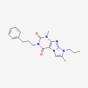 1,7-dimethyl-3-(3-phenylpropyl)-8-propyl-1H-imidazo[2,1-f]purine-2,4(3H,8H)-dione