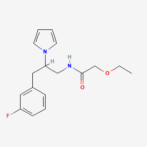 2-ethoxy-N-(3-(3-fluorophenyl)-2-(1H-pyrrol-1-yl)propyl)acetamide