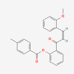 2-[3-(2-Methoxyphenyl)acryloyl]phenyl 4-methylbenzenecarboxylate