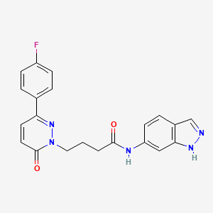 4-(3-(4-fluorophenyl)-6-oxopyridazin-1(6H)-yl)-N-(1H-indazol-6-yl)butanamide
