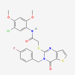N-(5-chloro-2,4-dimethoxyphenyl)-2-((3-(4-fluorobenzyl)-4-oxo-3,4-dihydrothieno[3,2-d]pyrimidin-2-yl)thio)acetamide