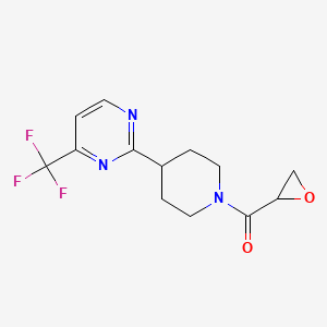 Oxiran-2-yl-[4-[4-(trifluoromethyl)pyrimidin-2-yl]piperidin-1-yl]methanone