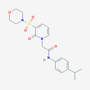 molecular formula C20H25N3O5S B2844176 N-(4-isopropylphenyl)-2-(3-(morpholinosulfonyl)-2-oxopyridin-1(2H)-yl)acetamide CAS No. 1251595-29-5