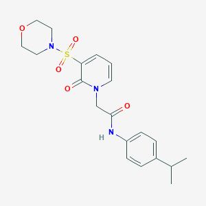 N-(4-isopropylphenyl)-2-(3-(morpholinosulfonyl)-2-oxopyridin-1(2H)-yl)acetamide