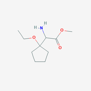 Methyl 2-amino-2-(1-ethoxycyclopentyl)acetate