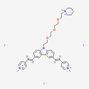 molecular formula C42H53I3N4O3 B2844194 Bmvc-8C3O 