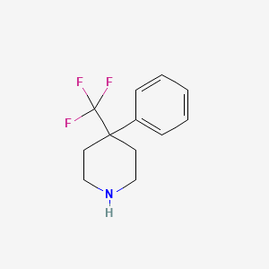 molecular formula C12H14F3N B2844206 4-phenyl-4-(trifluoromethyl)piperidine CAS No. 1254981-45-7