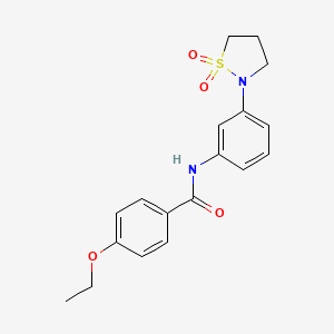 N-(3-(1,1-dioxidoisothiazolidin-2-yl)phenyl)-4-ethoxybenzamide