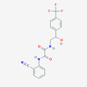 N1-(2-cyanophenyl)-N2-(2-hydroxy-2-(4-(trifluoromethyl)phenyl)ethyl)oxalamide