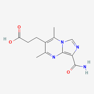 3-[8-(Aminocarbonyl)-2,4-dimethylimidazo[1,5-a]pyrimidin-3-yl]propanoic acid