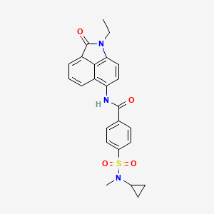 4-(N-cyclopropyl-N-methylsulfamoyl)-N-(1-ethyl-2-oxo-1,2-dihydrobenzo[cd]indol-6-yl)benzamide
