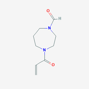 4-Prop-2-enoyl-1,4-diazepane-1-carbaldehyde