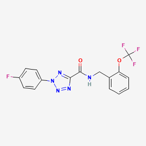 2-(4-fluorophenyl)-N-(2-(trifluoromethoxy)benzyl)-2H-tetrazole-5-carboxamide