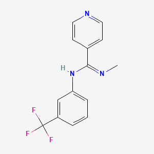 N'-methyl-N-[3-(trifluoromethyl)phenyl]-4-pyridinecarboximidamide