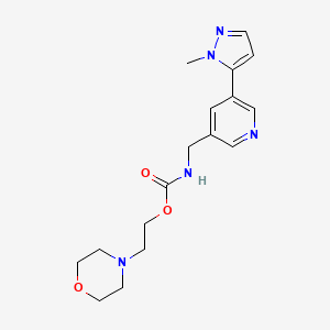 2-morpholinoethyl ((5-(1-methyl-1H-pyrazol-5-yl)pyridin-3-yl)methyl)carbamate