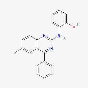 2-[(6-Methyl-4-phenylquinazolin-2-yl)amino]phenol