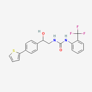 1-{2-Hydroxy-2-[4-(thiophen-2-yl)phenyl]ethyl}-3-[2-(trifluoromethyl)phenyl]urea