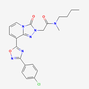 N-butyl-2-[8-[3-(4-chlorophenyl)-1,2,4-oxadiazol-5-yl]-3-oxo[1,2,4]triazolo[4,3-a]pyridin-2(3H)-yl]-N-methylacetamide