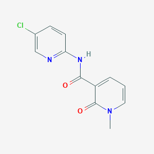 molecular formula C12H10ClN3O2 B2844300 N-(5-chloropyridin-2-yl)-1-methyl-2-oxo-1,2-dihydropyridine-3-carboxamide CAS No. 2319802-87-2