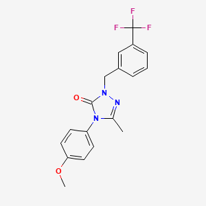 4-(4-methoxyphenyl)-5-methyl-2-[3-(trifluoromethyl)benzyl]-2,4-dihydro-3H-1,2,4-triazol-3-one