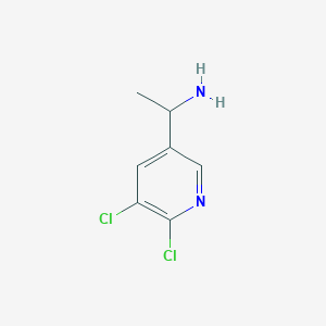 molecular formula C7H8Cl2N2 B2844306 1-(5,6-Dichloropyridin-3-yl)ethanamine CAS No. 1211585-98-6
