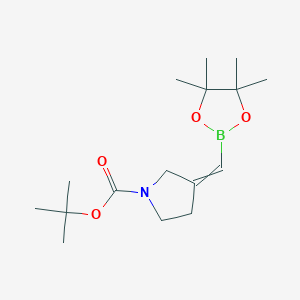 Tert-butyl 3-[(4,4,5,5-tetramethyl-1,3,2-dioxaborolan-2-yl)methylene]pyrrolidine-1-carboxylate