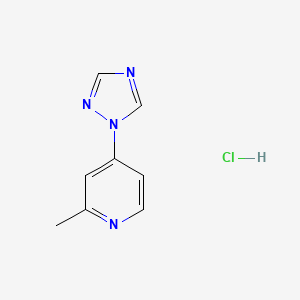 2-Methyl-4-(1,2,4-triazol-1-yl)pyridine;hydrochloride