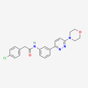 2-(4-chlorophenyl)-N-(3-(6-morpholinopyridazin-3-yl)phenyl)acetamide