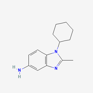 1-Cyclohexyl-2-methyl-1H-benzoimidazol-5-ylamine