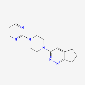 3-(4-(pyrimidin-2-yl)piperazin-1-yl)-6,7-dihydro-5H-cyclopenta[c]pyridazine