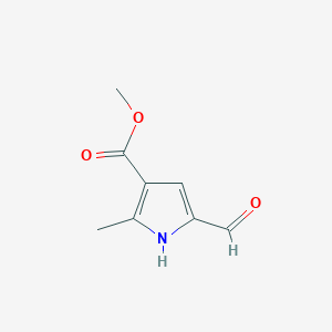 molecular formula C8H9NO3 B2844335 methyl 5-formyl-2-methyl-1H-pyrrole-3-carboxylate CAS No. 34034-36-1